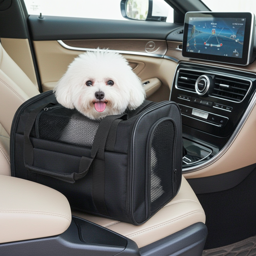 Gloria Kangaroo — Zaino Trasportino di Lusso per Cani e Gatti | Nero