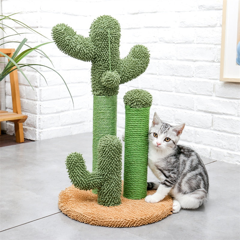 Albero Tiragraffi per Gatti a Forma di Cactus | Cactus Cat Tree Toy