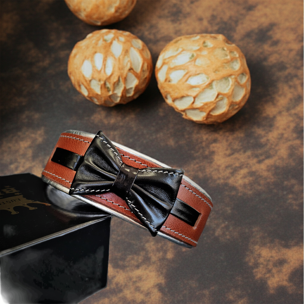 The "Bowtie" collar brown